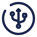 Usb Circle SVG Icon